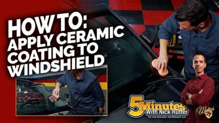 Can I put ceramic coating on windshield?