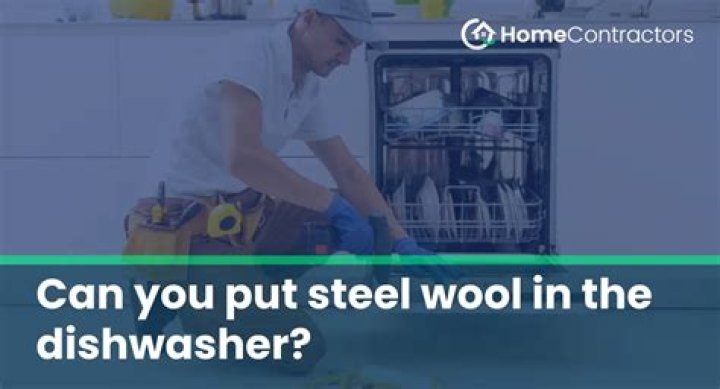 Can you put steel wool in the dishwasher?