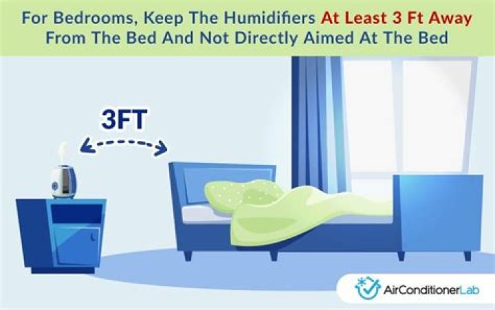 How close should a diffuser be to your bed?