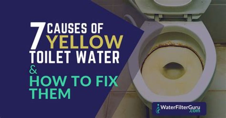 How do I fix yellow water in my house?