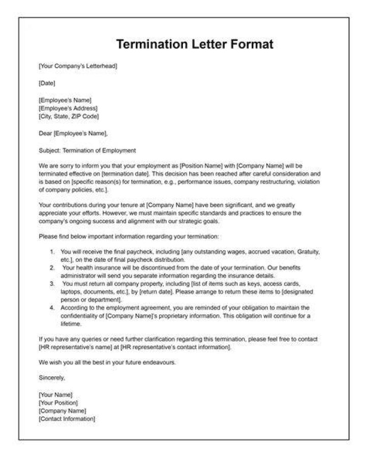 How do I inform an employee of termination?