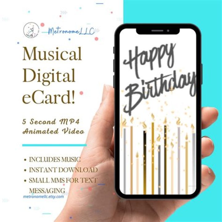 How do you make a virtual birthday card with music?