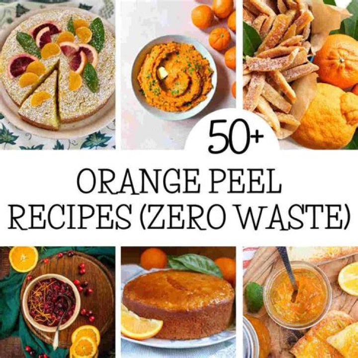 How do you prepare orange peel to eat?