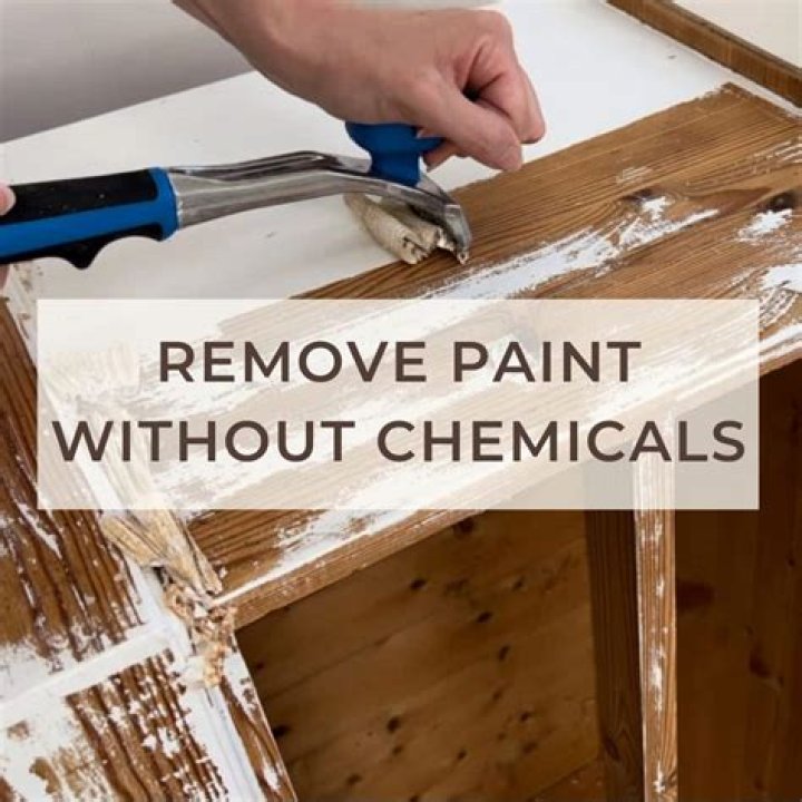 How do you remove paint from wood without removing stains?