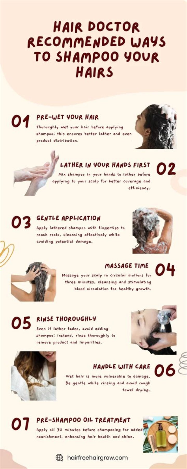 How do you use shampoo in your hair?