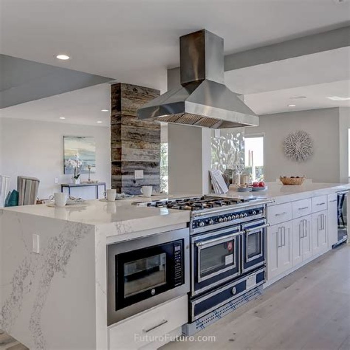 How do you vent a kitchen island stove?