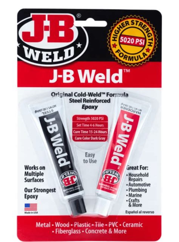 How long does it take for J-B Weld putty to dry?