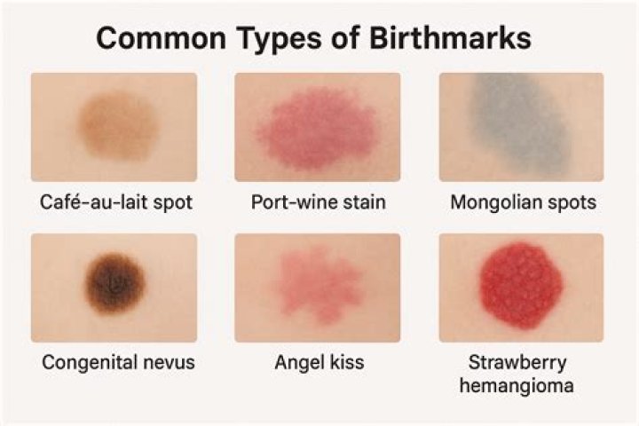 What does a pink birthmark mean?