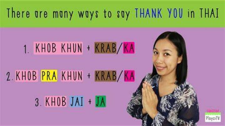 What does Kop Khun Krap mean?