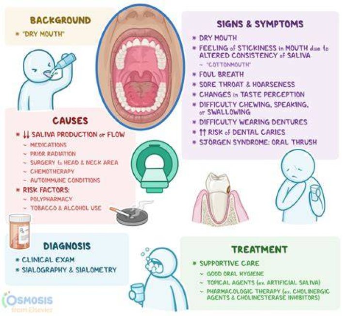 What foods cause dry mouth at night?