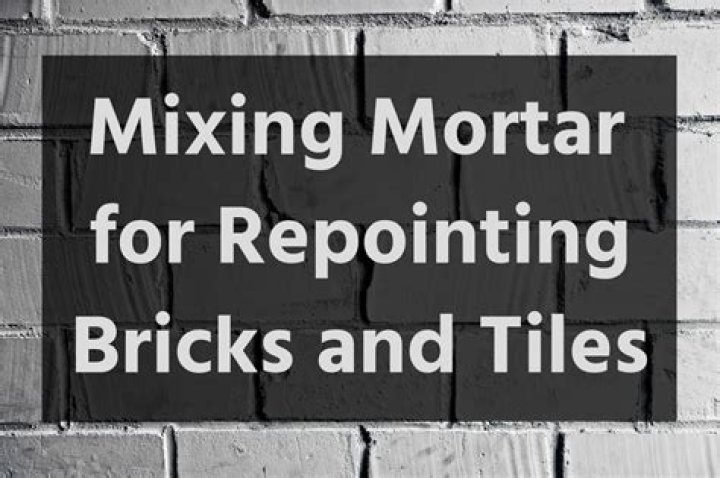 What is the correct mix for repointing?