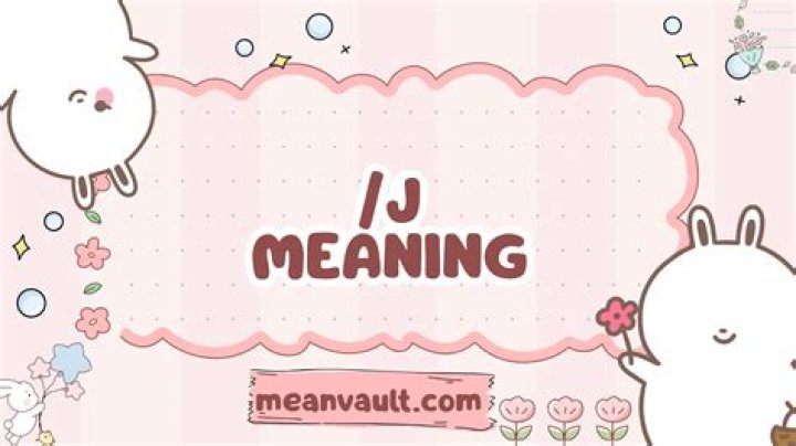 What J means?