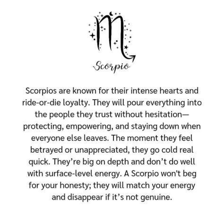 When you break a Scorpios trust?