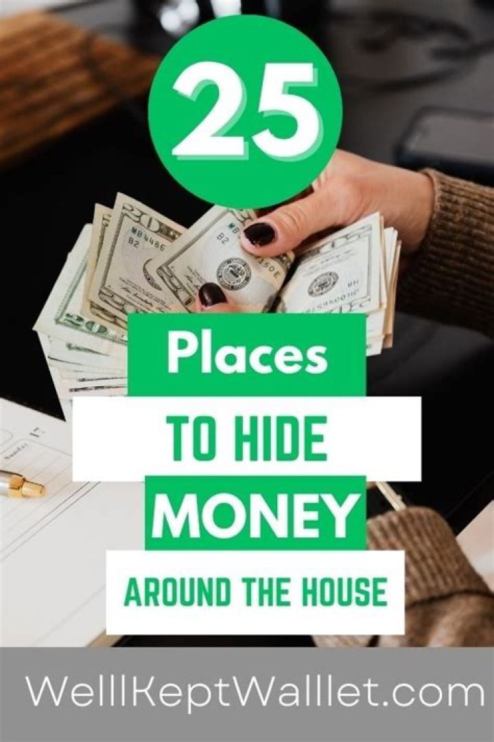 Where can I hide money at home?