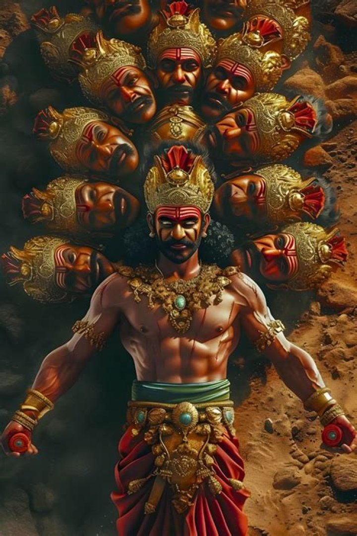 Where is the body of Ravana?
