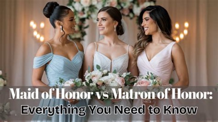 Why does the maid of honor walk alone?