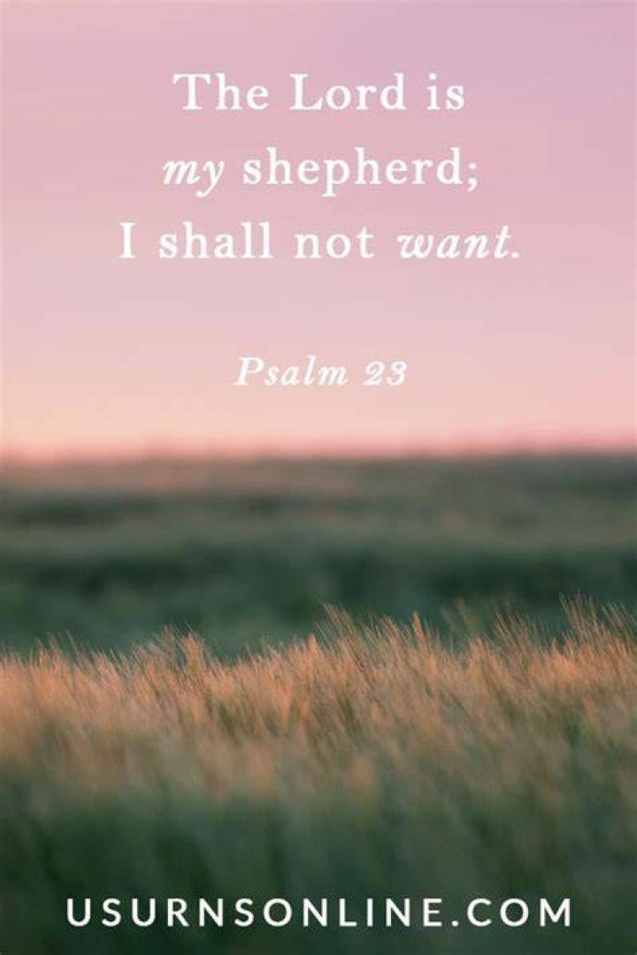 Why is Psalm 23 used at funerals?